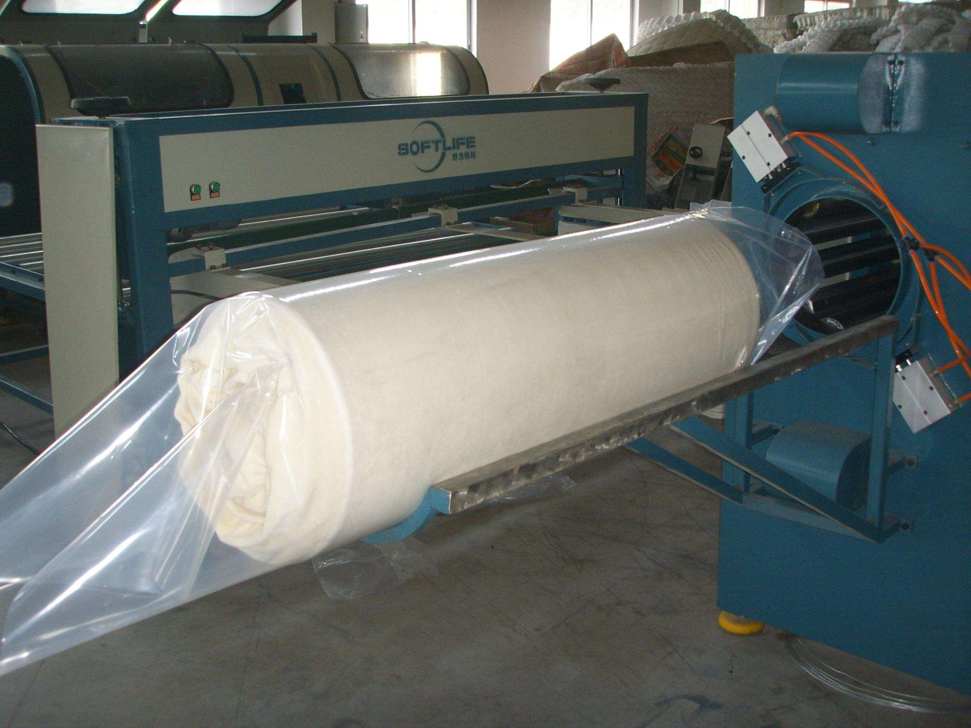 Manufacturer High efficiency CE automatic Roll-Packing mattress packing machine