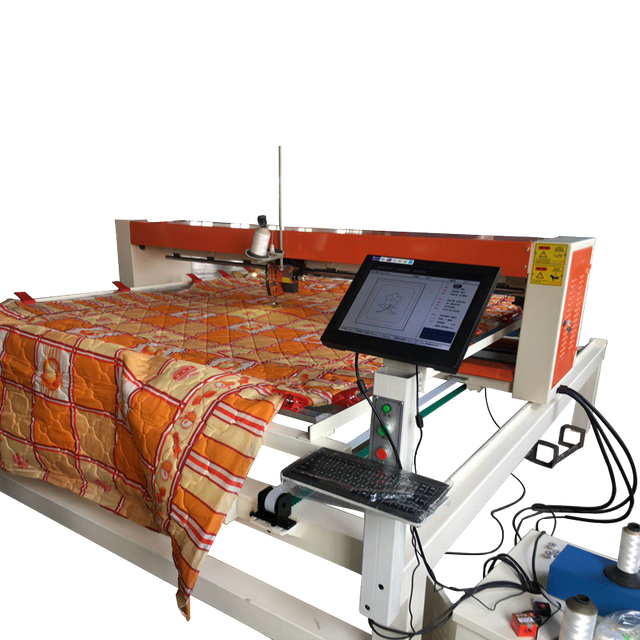 Chinese importers Single Needle Moving automatic bed cover quilting machine