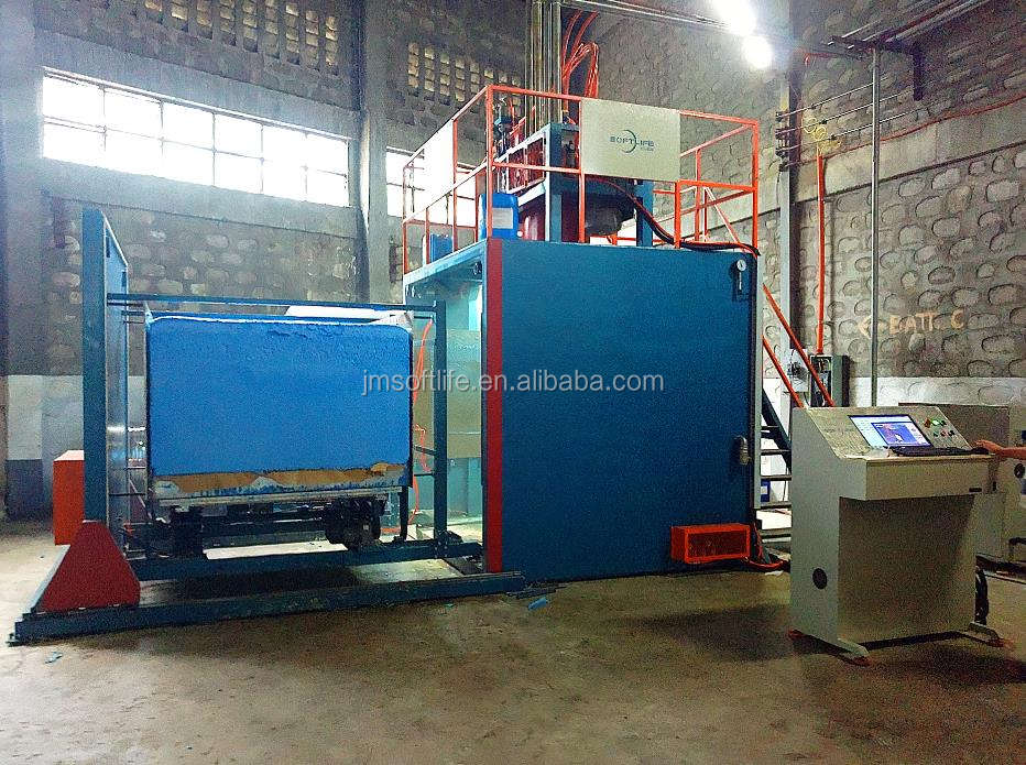 Automatic vacuum PU foam making machine for production sponge plastic block sponge equipment foam to make mattress