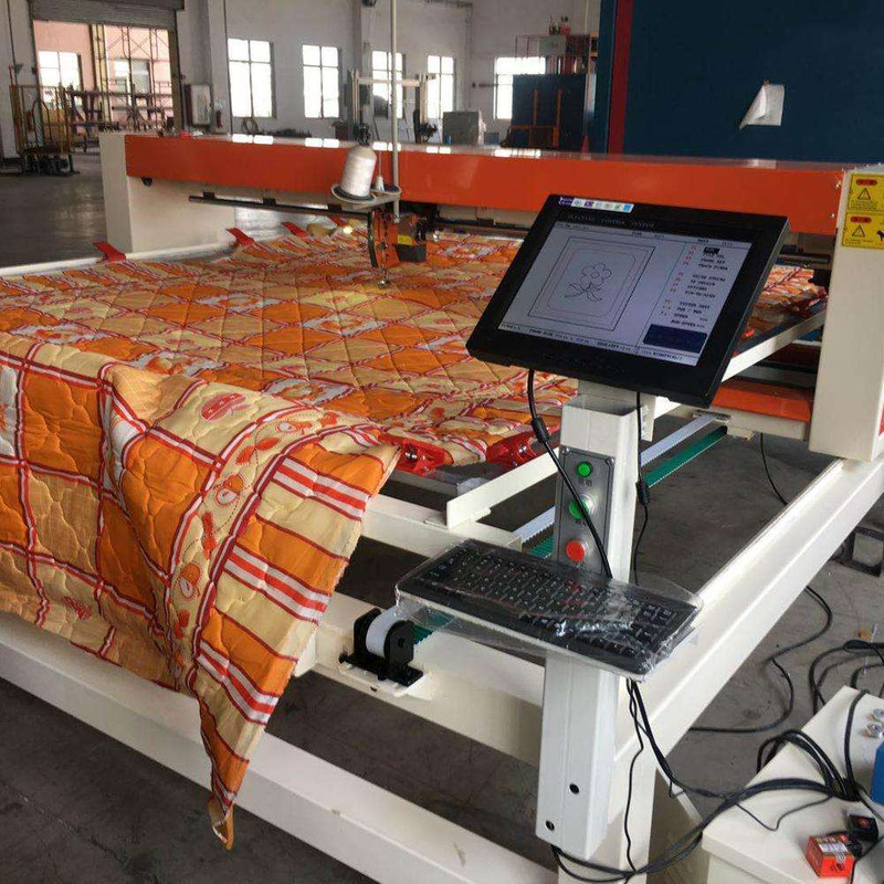 Good quality high efficiency single head quilting machine bed sewing machinery