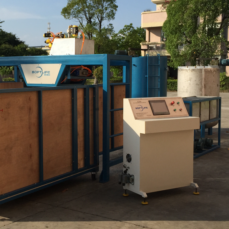 China bulk site mixing feeding self-cleaning pu foam sheet making machine