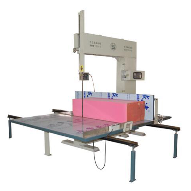 customerzied standard large size vertical sponge foam bandknife saw cutter cutting machine