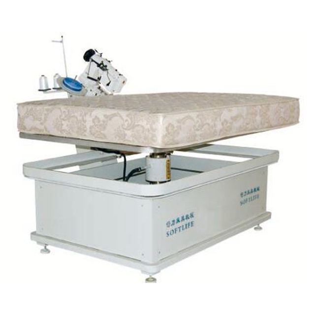 Auto Tape Edge Machine with Singer 300 U Sewing Head Chainstitch