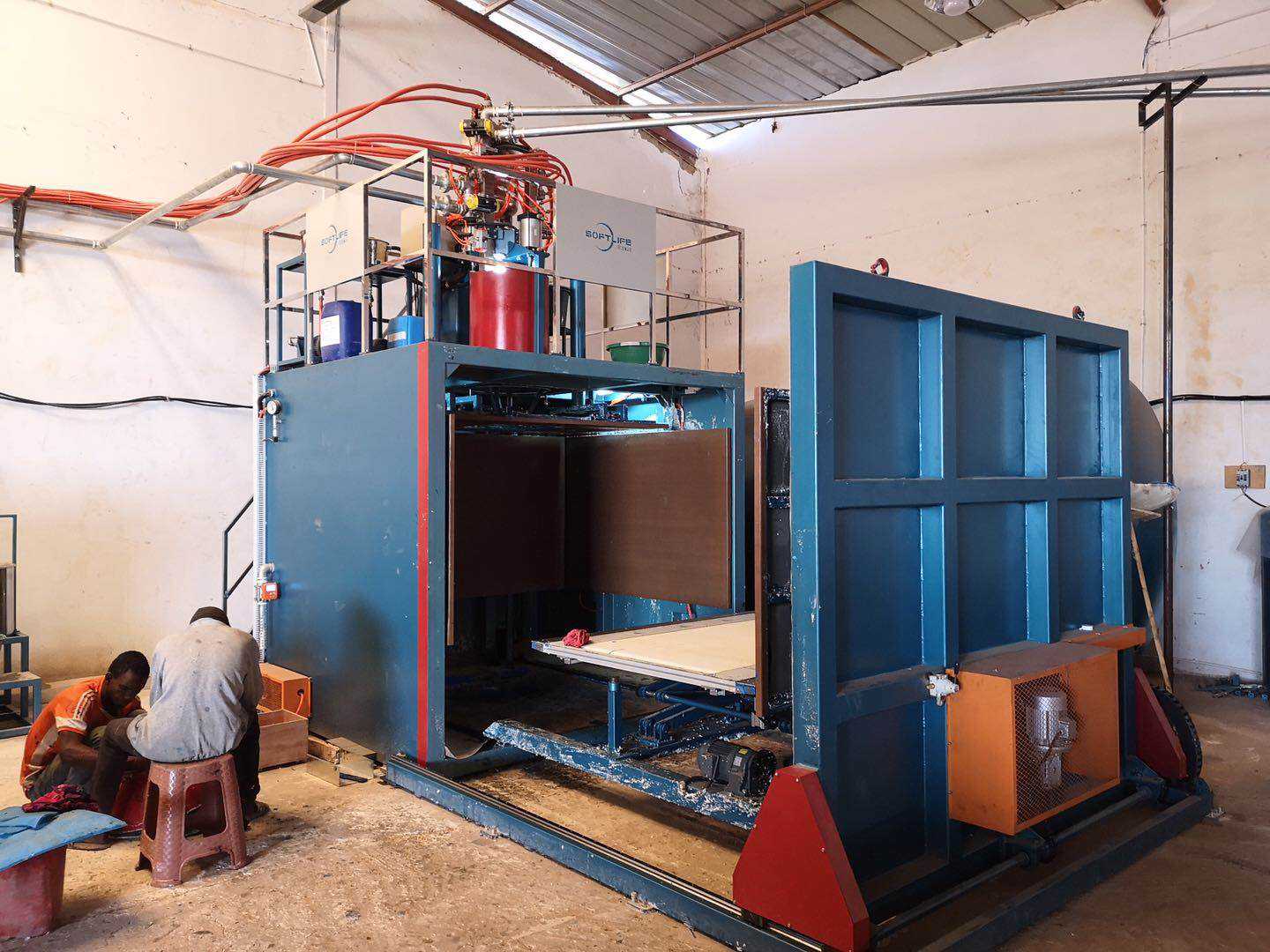 Polyurethane foam plastic sponge making machine Full Automatic Continuous Horizontal PU foaming machine