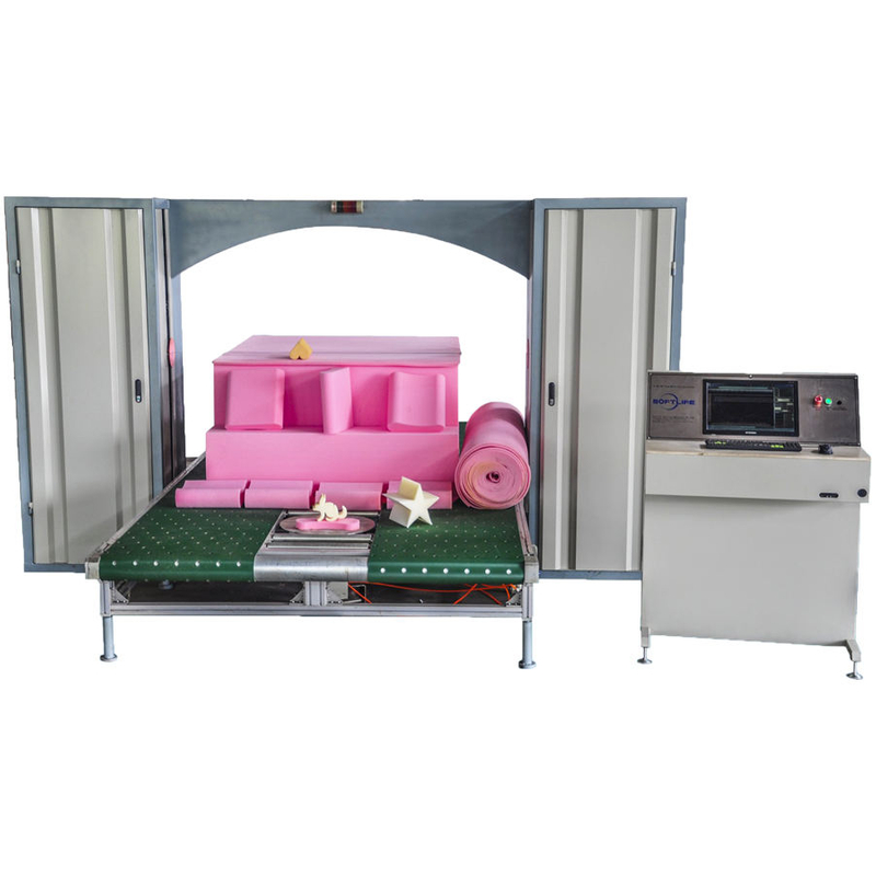furniture making machine CNC high speed multi function double blade contour cutting machine pillow cutter