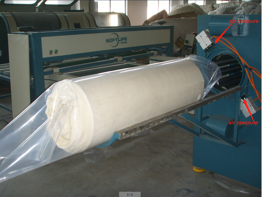Automatic compressing fabric rolling machine latex mattress wrapped equipment Vacuum packing machinery